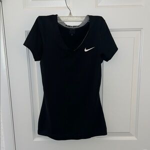 Nike Black Fitted Polo T-Shirt